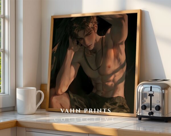 Masculine Male Body Wall Art Ethereal Soulmate Husband Romantic Printable Digital Art