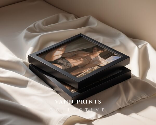 V111c_m5 Handsome Muscular Man Wall Art Soulmate Lover Ethereal Romantic Digital Print