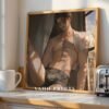 V111c_m9 Handsome Muscular Man Wall Art Soulmate Lover Ethereal Romantic Digital Print