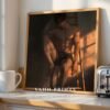 Romantic Anime Boyfriend Wall Art Muscular Male Figure Printable Wall Decor