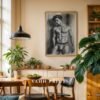 V118c_m2 Minimalist Male Figure Wall Art Nude Body Line Drawing Printable