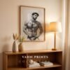 Nude Masculine Figure Wall Art Handsome Male Sketch Modern Decor