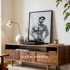Nude Masculine Figure Wall Art Handsome Male Sketch Modern Decor