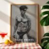 Contemporary Male Body Sketch Wall Art Nude Figure Printable