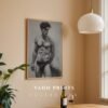 Contemporary Male Body Sketch Wall Art Nude Figure Printable