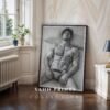 Modern Masculine Nude Line Art Wall Print Minimal Design