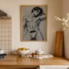 Masculine Nude Body Art Print Minimalist Male Figure Drawing
