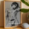 Masculine Nude Body Art Print Minimalist Male Figure Drawing