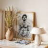 Male Nude Anatomy Line Art Minimalist Wall Decor Print