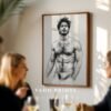 Male Nude Anatomy Line Art Minimalist Wall Decor Print