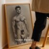 Contemporary Male Nude Wall Art Elegant Figure Line Drawing