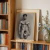 Contemporary Male Nude Wall Art Elegant Figure Line Drawing