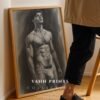 Masculine Figure Nude Art Print Minimalist Line Illustration