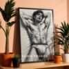 Male Nude Body Outline Wall Art Contemporary Printable