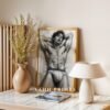 Male Nude Body Outline Wall Art Contemporary Printable