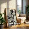 Elegant Male Figure Nude Wall Art Minimalist Design