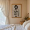 Modern Male Nude Wall Decor Clean Line Art Poster