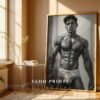 Male Nude Silhouette Wall Art Clean Minimal Line Drawing