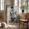 V149c_m10 Modern Artistic Male Nude Figure Wall Art Printable