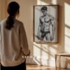 V149c_m5 Modern Artistic Male Nude Figure Wall Art Printable