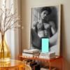 Minimal Male Figure Nude Wall Art Line Illustration