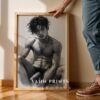 Artistic Male Figure Nude Wall Art Line Drawing Print