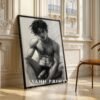 Artistic Male Figure Nude Wall Art Line Drawing Print