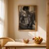 V157c_m1 Clean Male Nude Line Sketch Wall Art Contemporary Design