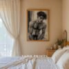 Male Nude Form Study Wall Art Minimalist Line Print