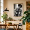 Male Nude Form Study Wall Art Minimalist Line Print