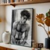 Male Nude Form Study Wall Art Minimalist Line Print