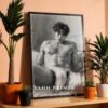 Male Nude Body Outline Art Print Modern Wall Decor