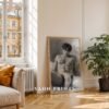 Male Nude Body Outline Art Print Modern Wall Decor
