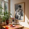 Male Nude Body Outline Art Print Modern Wall Decor