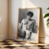 Male Nude Body Outline Art Print Modern Wall Decor