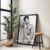 Male Nude Anatomy Sketch Wall Art Contemporary Printable