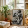 V167c_m1 Contemporary Nude Male Figure Art Wall Print