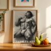 V167c_m8 Contemporary Nude Male Figure Art Wall Print