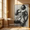 V167c_m9 Contemporary Nude Male Figure Art Wall Print
