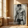 Male Nude Body Study Wall Art Minimalist Illustration