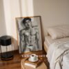 Minimalist Nude Male Body Wall Art Line Design