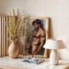 Male Nude Body Line Art Poster Minimalist Printable
