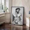 Male Nude Form Illustration Wall Art Contemporary Style