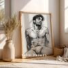 Male Nude Form Illustration Wall Art Contemporary Style