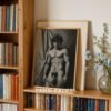 Minimal Nude Male Drawing Wall Art Elegant Design