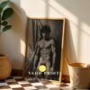 Minimal Nude Male Drawing Wall Art Elegant Design
