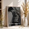 V182c_m4 Male Nude Body Art Sketch Minimalist Wall Print