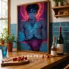 Male Nude Body Sketch Art Wall Print Contemporary