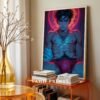 Male Nude Body Sketch Art Wall Print Contemporary