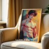 Elegant Nude Male Illustration Wall Art Line Drawing